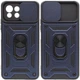 Ударостійкий чохол Camshield Serge Ring для Xiaomi Mi 11 Lite TPU+PC, Шторка на камеру, Синій - зображення 1