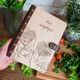 Кулинарная книга в деревянном переплете Мої шедеври, А5, 100 листов слоновая кость в клетку, Светлое дерево, WOODPRESENT - изображение 1