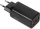 Ładowarka iBOX GaN C-65 PD65W 1x USB-A 2x USB-C 5 A (ILUC65B) - obraz 1