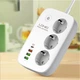 Сетевой фильтр LDNIO SEW3452 2500W 3xUSB/Type-C 30W white - изображение 10