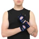 Перчатки для фитнеса и тренировок FITNESS BASICS черный-синий BC-893 размер S - изображение 2