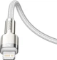 Кабель для Айфон Baseus Cafule Metal Type-C to Lightning PD 20W (2m) Белый (CATLJK-B02) - изображение 4