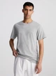 Набір футболок бавовняних довгих чоловічих Calvin Klein S/S Crew Neck 3Pk 000NB4011E-MP1 XL 3 шт Чорний/Білий/Сірий (8719853078358) - зображення 3