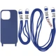 Чохол для Apple iPhone 11 (6.1") Epic TPU two straps California Темно-синій/Midnight blue - зображення 1