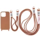 Противоударный Чехол TPU two straps California для Apple iPhone 12 Pro/12 6.1" /Brown - изображение 1