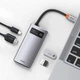 USB-Hub Baseus Metal Gleam Series 4-in-1 Multifunctional （Type-C to HDMI*1+USB3.0*1+USB2.0*1+PD*1） - изображение 7