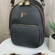 Мини рюкзак сумочка для девочек из искусственной кожи с плотной текстурой черный - изображение 7