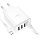 Мережевий зарядний пристрій Hoco C102A 4USB Micro QC3.0 28.5W White - зображення 6
