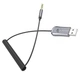 Bluetooth ресивер в автомобіль BOROFONE BC44 Soul Car AUX BT5.5 Receiver With Cable аудіо адаптер Metal Gray - зображення 2