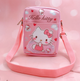 Дитяча сумка месенджер через плече для дівчаток Hello Kitty Хелло Кітті рожевий (AN)20489 - зображення 1