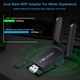 Двохдіапазонний адаптер WiFi+BT 4.2 (USB 3.0 1300Mb 2.4G + 5G 802.11ac) Антена 2х3 dB - зображення 3