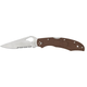 Ніж Spyderco Byrd Cara Cara 2 Half Serrated Brown (871558) 203858 - зображення 1