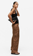 Жіночі штани карго H&M (55968) XS Коричневі - изображение 4