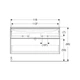 Тумба с раковиной Geberit iCon slim rim 120 см, корпус и фасад - дуб / ручки - лава мат 502.338.JH.1 - изображение 2