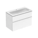 Тумба с раковиной Geberit iCon slim rim 90 см, корпус и фасад - белый глянец / ручки - белый мат 502.337.01.1 - изображение 1