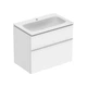 Тумба з раковиною Geberit iCon slim rim 75 см, корпус та фасад - білий мат/ручки - білий мат 502.336.01.3 - зображення 1