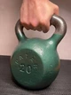Гиря чугунная 20 кг металлическая, Зеленая СерГЗел-20 - изображение 4