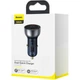 Автомобільний зарядний пристрій Baseus Particular Digital Display PPS Dual Quick Charger 65W USB + Type-C - зображення 6