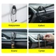 Тримач-гачок Baseus Beetle Vehicle Hook 2 шт. Темно-сірий (ACGGJK-0G) - зображення 10