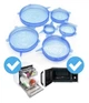 Універсальний набір кришок для зберігання їжі Super stretch silicone lids&nbsp;№D06-33Силіконові універсальні кришки Super stretch silicon - зображення 7
