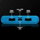УМБ Andowl Q-CD555Х1 Power Bank 15000 mAh Внешний аккумулятор (повер банк, портативная батарея) Italy + Подарок USB-лампочка Черно-синий - изображение 6