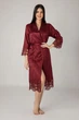 Халат женский nusa шелк модель 15060 бордовый, l/xl - изображение 1