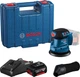 Аккумуляторная эксцентриковая шлифовальная машина Bosch GEX 185-LI с 1 акб 4.0 Ah и зу GAL 18V-40 в кейсе (06013A5021) - изображение 1