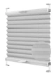 Жалюзи-плиссе Wenster тканевые Cosimo One VSM1 Fusion 8 42.5х190 см Светло-серый (541384019581) - изображение 1