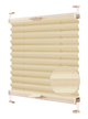 Жалюзі-плісе Wenster тканинні Cosimo One VSM1 Duo Ecoro 105 42.5х140 см Кремовий (881374019581) - зображення 1