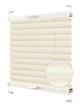 Жалюзи-плиссе Wenster тканевые Cosimo One VSM1 Duo Ecoro 101 40х150 см Ванильный (891394019580) - изображение 1