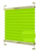 Жалюзи-плиссе Wenster тканевые Cosimo One VSM1 Duo Ecoro 121 40х80 см Салатовый (821514019580) - изображение 1