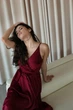 Ошатна довга сукня JadFashion M бордовий 43285470 - зображення 8