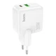 Сетевое Зарядное Устройство Hoco C111A Lucky Type-C PD30W USB QC3.0, White - изображение 2
