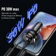 Адаптер в прикурювач Remax Proda PD-C37 PD 160W + QC3.0 1USB/1Type-C з кабелем Lightning та Type-C Чорний - зображення 2
