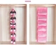 Сумка для хранения обуви, одежды, сумой Shoe Rack 6 отделов Подвесной органайзер Розовый - изображение 4