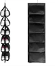 Сумка для хранения обуви, одежды, сумой Shoe Rack 6 отделов Подвесной органайзер Черный - изображение 8