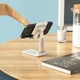 Підставка для телефону настільна розкладна Borofone Lite Star (4,7"-10", Метал). White - зображення 5