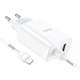 Зарядное устройство Hoco Type-C для Lightning charger set C97A | 1USB/1Type-C, 20W/3A, QC/PD| - изображение 3