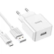 Зарядний пристрій HOCO Leisure Micro USB cable single port charger C106A |1USB, 10.5W/2.1A| white - зображення 4