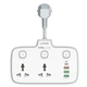 Подовжувач мережевий LDNIO SC2413 |3USB/1Type-C, 3Sockets. QC/PD, 20W/10A, EU Plug| білий - зображення 1