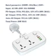 Подовжувач мережевий LDNIO SC2413 |3USB/1Type-C, 3Sockets. QC/PD, 20W/10A, EU Plug| білий - зображення 6