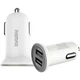 Адаптер автомобільний REMAX Mini RCC-201 |2USB, 2.1A| White - зображення 1
