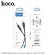 Кабель HOCO aux to Type-C digital audio conversion cable UPA19 |1M| Колір Black - зображення 2