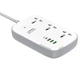 Подовжувач мережевий LDNIO c Wi-Fi SCW3451 |3USB/1Type-C, 3Sockets. QC/PD, 30W/10A, 2m EU Plug| білий - зображення 10