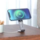 Настільний тримач Hoco PH44 для магнітної бездротової зарядки MagSafe сірий - зображення 4