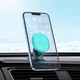 Автомобильный держатель холдер для телефона HOCO Crystal magnetic car holder H2 |4.5-7"| голубой - изображение 3