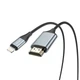 Кабель Hoco Lightning to HDMI High-definition on-screen cable UA15 |2M, 1080P| чорный - зображення 3