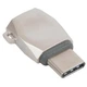 Переходник OTG Hoco UA8 Micro USB - Type-C серебряный - изображение 1