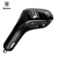 Адаптер автомобільний BASEUS with Bluetooth FM Streamer F40 AUX чорный - изображение 3