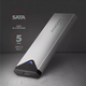 Зовнішня кишеня Axagon для SSD M.2 SATA USB Type-C 3.2 Silver (EEM2-U3C) - зображення 2